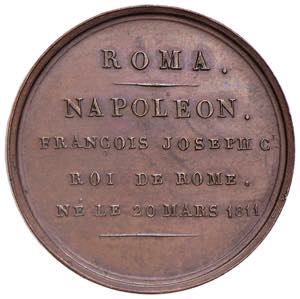 Medaglia 1811 Nascita del Re di Roma - D/ ... 