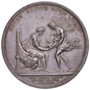 Medaglia 1811 Nascita del Re di Roma D/ ... 