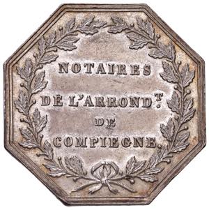 Gettone 1811 Notai di Compiegne D/ Busto a ... 