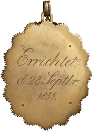 Onorificenza 1811 Fondazione in Dresda della ... 