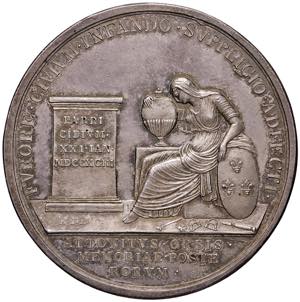 FRANCIA Luigi XIV Medaglia 1793 Per la morte ... 