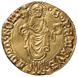 Eugenio IV (1431-1447) Ducato - Munt. 1 AU ... 