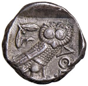 ATTICA Atene Tetradramma (455-440 a.C.) ... 