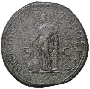 Traiano (98-117) Sesterzio - Busto laureato ... 