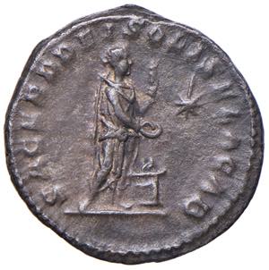 Macrino (217-218) Denario - Busto laureato e ... 