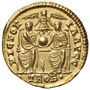 Valentiniano I (364-375) Solido (Treveri, ... 