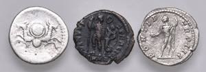 Lotto di tre monete romane