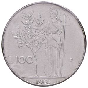 Repubblica italiana - 100 Lire 1961 - AC ... 