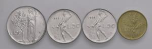 REPUBBLICA ITALIANA 100 Lire 1957, 50 lire ... 