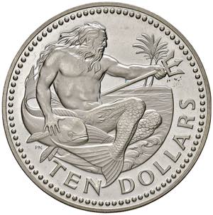 BARBADOS 10 Dollari 1973 - KM 17a AG (g ... 