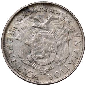 BOLIVIA 50 Centavos 1904 ... 