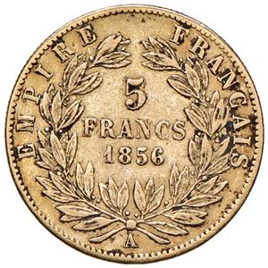 FRANCIA Napoleone III (1852-1878) 5 Franchi ... 
