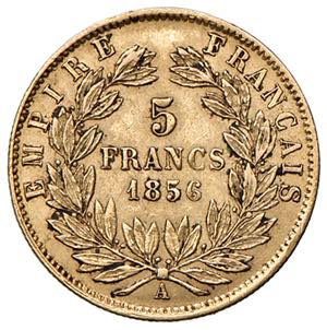 FRANCIA Napoleone III 1852-1878) 5 Franchi ... 
