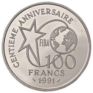 FRANCIA 100 Franchi 1991 - KM 991 AG (g ... 