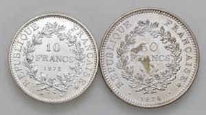 FRANCIA 50 Franchi 1974 e 10 Franchi 1973 - ... 