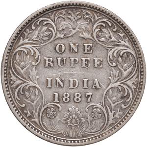INDIA Vittoria (1837-1901) Rupia 1887 B ... 