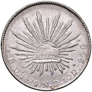 MESSICO 8 Reales 1894 Do ND - KM 377.4 AG (g ... 