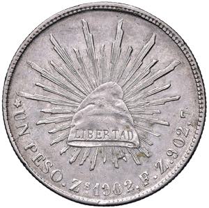 MESSICO Peso 1902 Zs FZ - KM 409.3 AG (g ... 