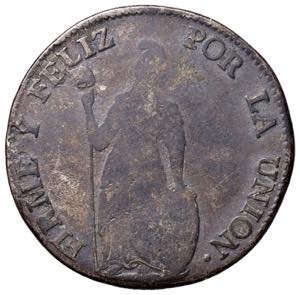 PERU 4 Reales 1836 - KM 151 AG (g 12,01)