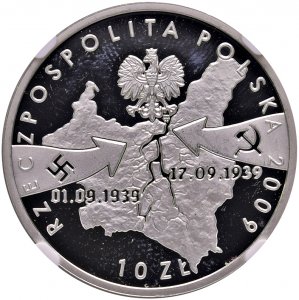 POLONIA 10 Zlotych 2009 September 1939 - AG ... 