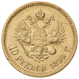 RUSSIA Nicola II (1894-1917) 10 Rubli 1899 - ... 