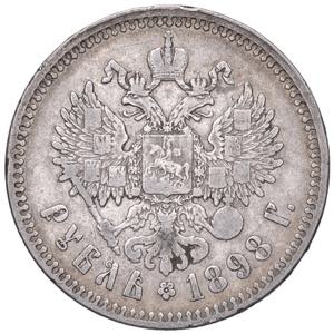 RUSSIA Nicola II (1894-1917) Rublo 1898 ** - ... 