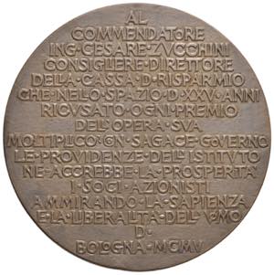 Cesare Zucchini - Medaglia 1905 - AE (g ... 