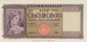 Banca d’Italia 500 ... 