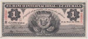 GUATEMALA banconota da 1 ... 