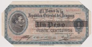 URUGUAY banconota da 20 ... 
