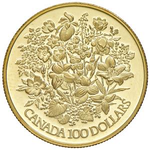 CANADA 100 Dollari 1977 Silver Jubilee - Fr. ... 