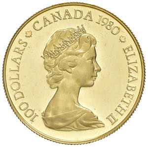 CANADA 100 Dollari 1980 ... 
