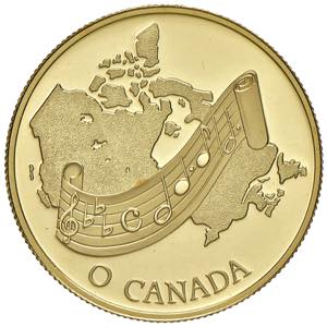 CANADA 100 Dollari 1981 Hymn - Fr. 12 AU (g ... 