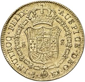 CILE Fernando VII (1808-1821) 8 Escudos 1809 ... 