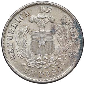 CILE Peso 1881 - AG (g ... 