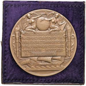 USA Medaglia 1893 World Columbian Exposition ... 