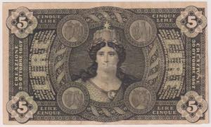 Banca Nazionale nel Regno - 5 Lire - ... 