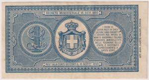 Buoni di Cassa 1 Lira Umberto I (tipologia ... 