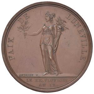 MEDAGLIE NAPOLEONICHE Medaglia 1801 Pace di ... 
