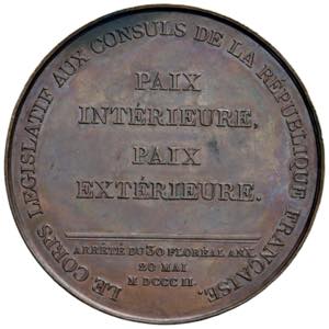 MEDAGLIE DI ETA’ NAPOLEONICA Napoleone ... 