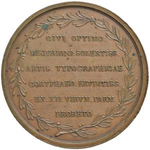 Giovanni Battista Bodoni Medaglia 1802 Opus: ... 