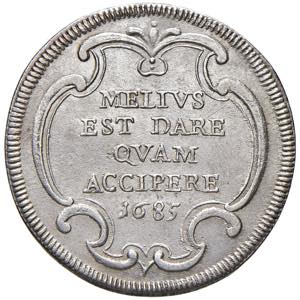 Innocenzo XI (1676-1689) Testone 1685 A. IX ... 