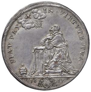 Innocenzo XII (1691-1700) Mezza piastra 1697 ... 