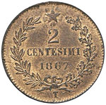Vittorio Emanuele II (1861-1878) 2 Centesimi ... 