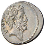 Junia - M. Junius Brutus - Denario (54 a.C.) ... 