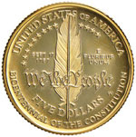 USA 5 Dollari 1987 - Fr. 198 AU (g 8,35)