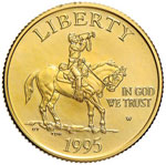 USA 5 Dollari 1995 - Fr. 207 AU (g 8,36)
