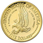 USA 5 Dollari 1986 - Fr. 197 AU (g 8,40)