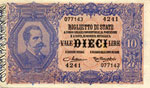 Biglietti di Stato - 10 Lire 20/12/1925 4241 ... 