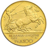 ALBANIA Zog (1925-1939) 100 Franca 1927 - ... 
